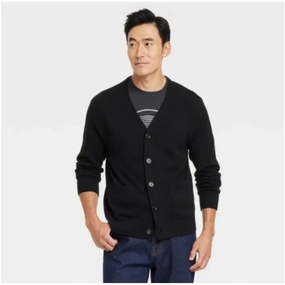 Goodfellow & Co Men’s V-Neck Button Down Cardigan Sweater Size XXL NWT